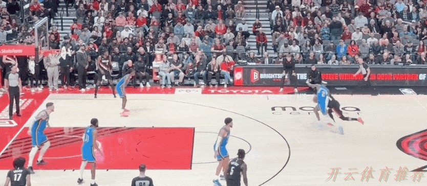 开云体育动态：大爆冷！开拓者22分大逆转，终结雷霆8连胜，杨瀚森连续3场遭弃用