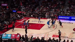 开云体育动态：大爆冷！开拓者22分大逆转，终结雷霆8连胜，杨瀚森连续3场遭弃用